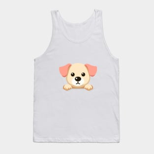 Peeking Dog Tank Top